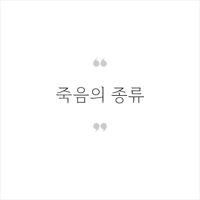 죽음의 종류